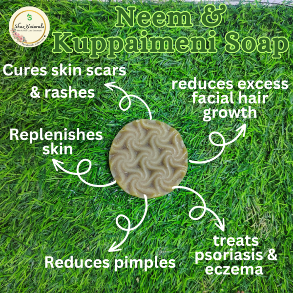 Neem and Kuppaimeni Soap - Image 4