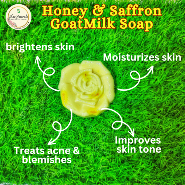 Honey & Saffron Goat Milk Soap - Image 4