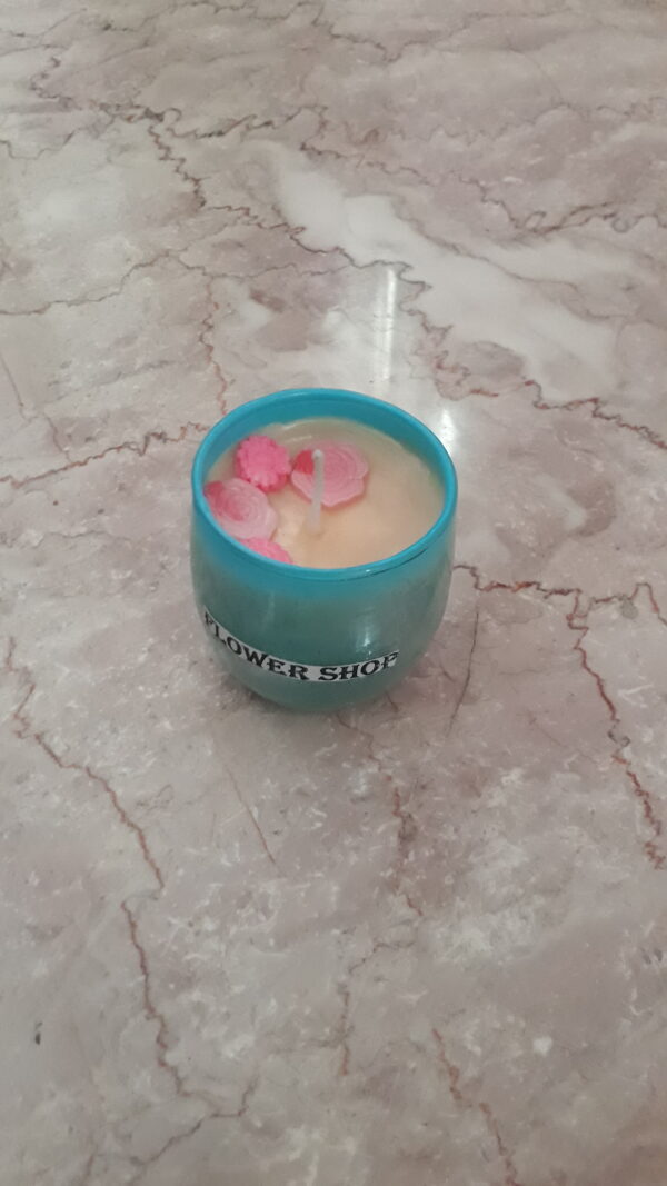 Handmade scented glass jar candles