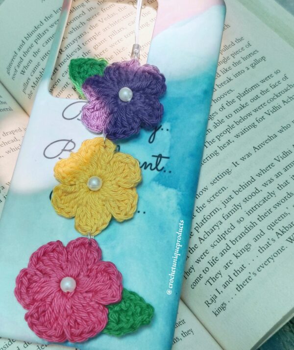 Crochet Floral Phone / Bag Charm - Image 3