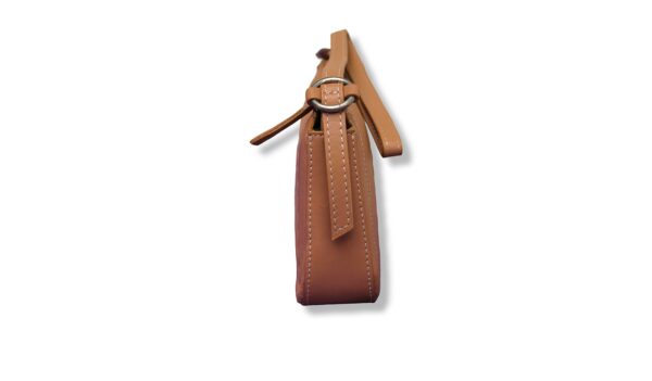 Zipper Sling HandBag - Tan - Image 6