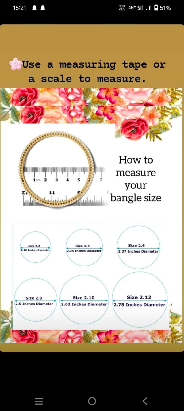 Bridal Silk Thread Bangle set - Image 3