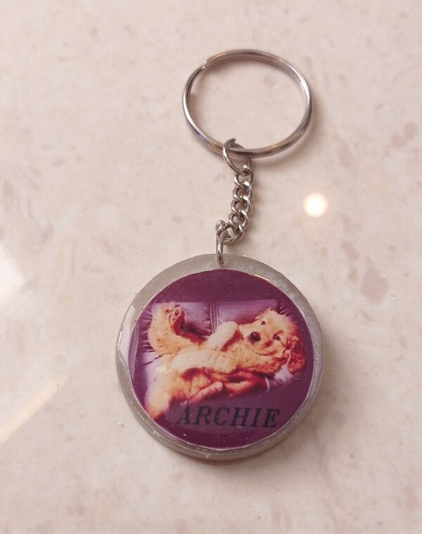Customized Photo Resin keychain