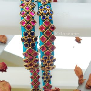 Muli color kundan bangles