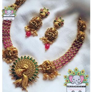 Peacock Temple collection Necklace set