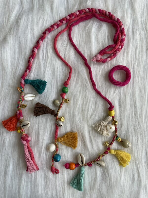Zippy Flora Boho Colourful Hair String (Pink) - Image 2