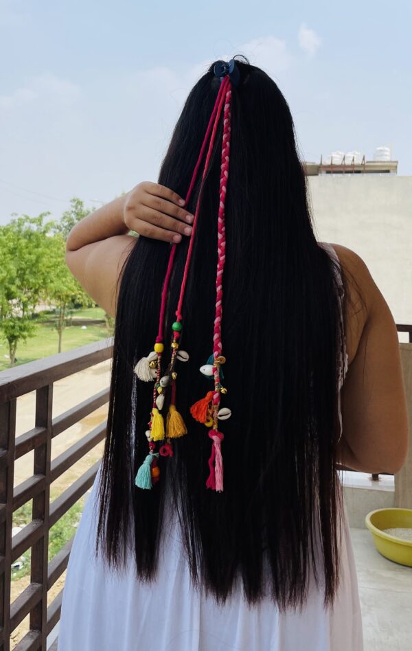 Zippy Flora Boho Colourful Hair String (Pink)