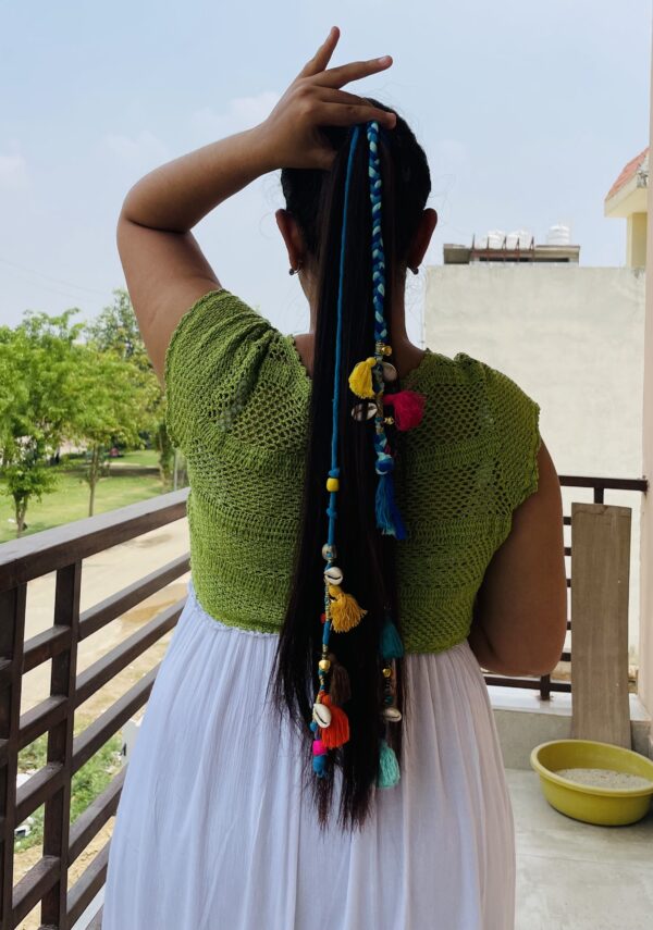 Zippy Flora Boho Colourful Hair String (Blue)