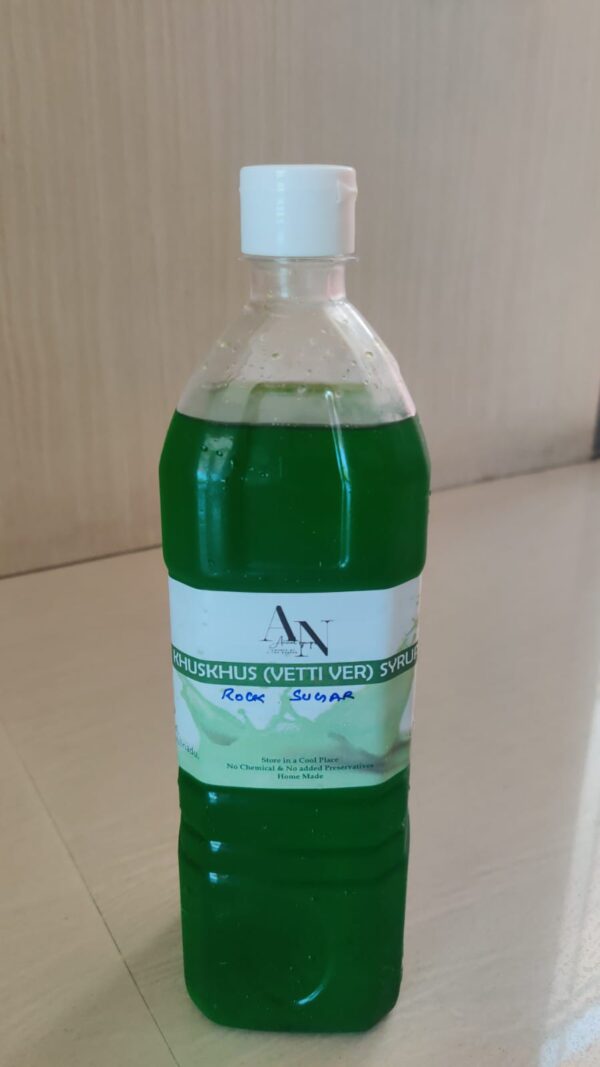 Khus Khus (vettiver) syrup with Rock sugar