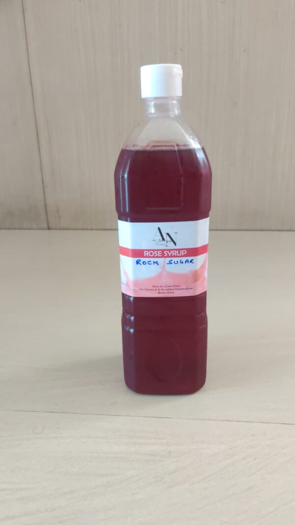 Rose Syrup with rock sugar