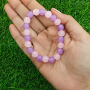 Double color Glass beads bracelet