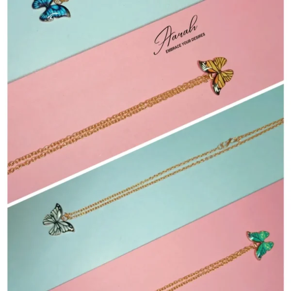 Cute Butterfly Pendant necklace - Image 4
