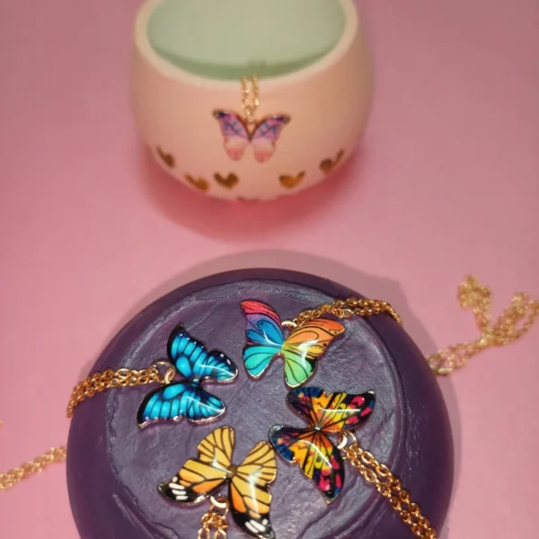 Cute Butterfly Pendant necklace - Image 2