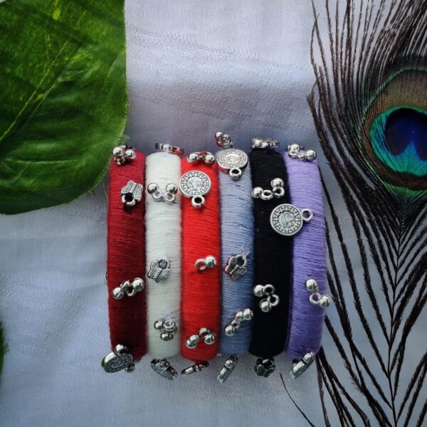 Thread bangle with Ghungroo charms