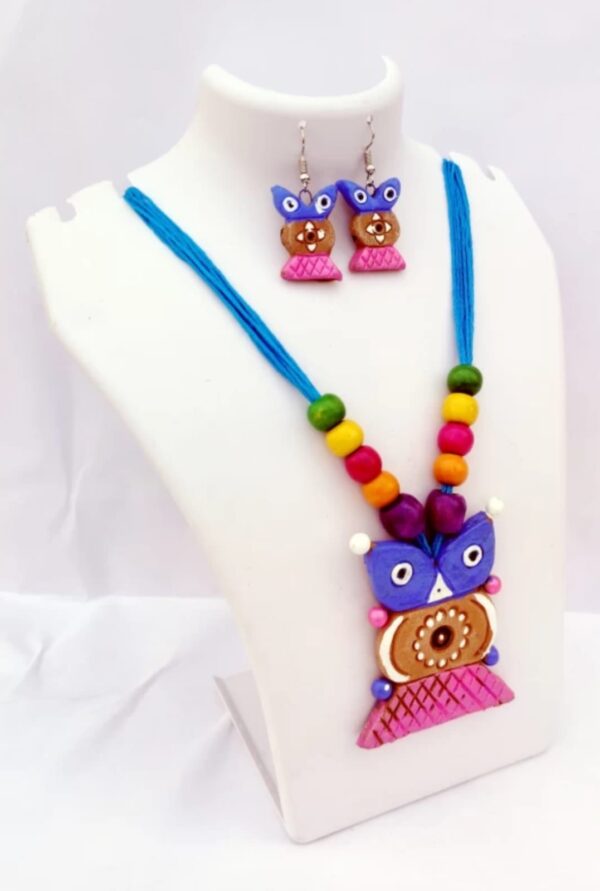 Terracotta Blue Jewel Set - Image 2