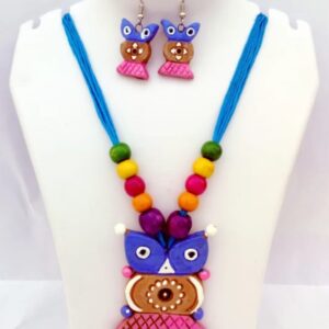 Blue terracotta jewelry