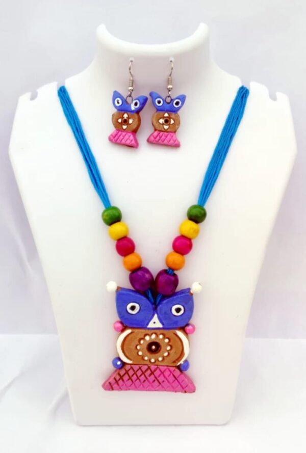 Blue terracotta jewelry