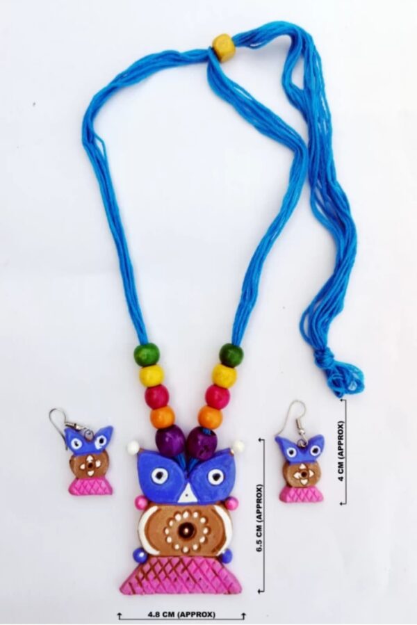 Terracotta Blue Jewel Set - Image 3