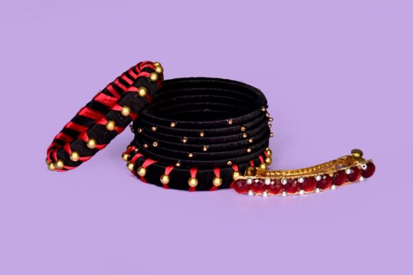 Black Handmade bangles - Image 2
