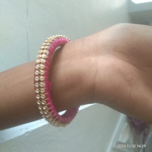Silk thread bangle