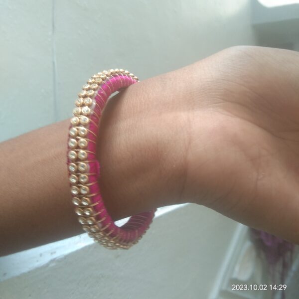 Silk thread bangle