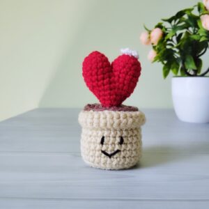 Heart flower pot, table decor