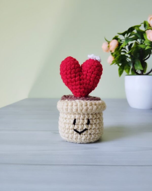 Heart flower pot, table decor