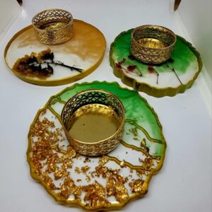 Resin Tealight candle holder