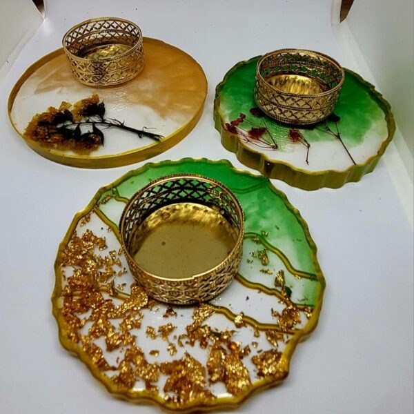 Resin Tealight candle holder