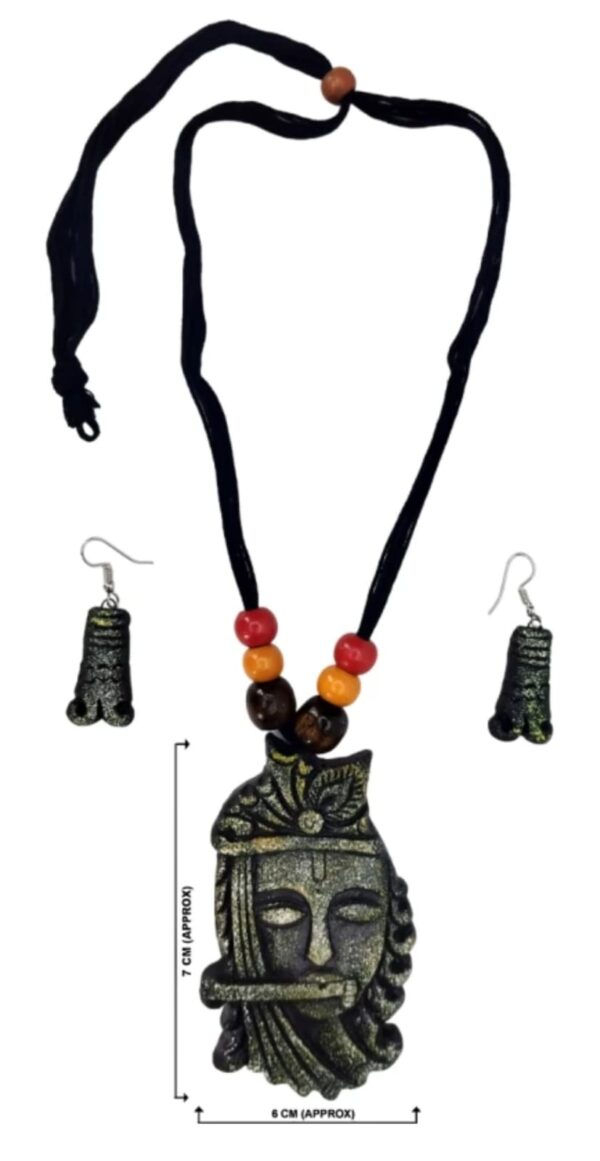 Terracotta Grey Jewel set - Image 3