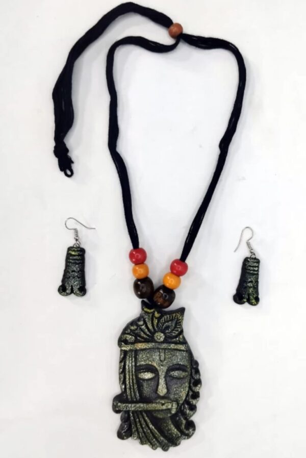 Terracotta Grey Jewel set - Image 4