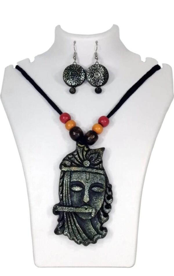 Terracotta Grey Jewel set - Image 2