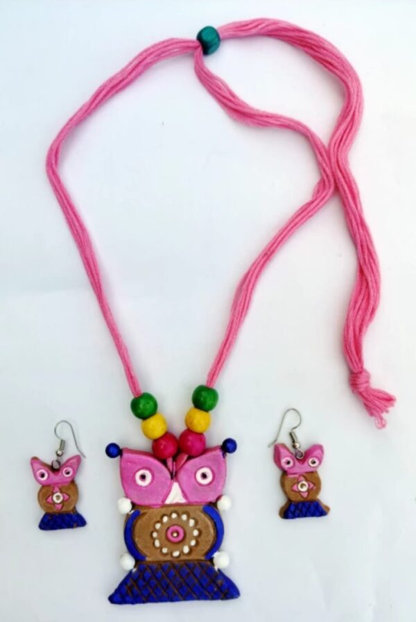 Terracotta Pink Jewel Set - Image 4