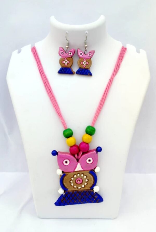 Terracotta Pink Jewel Set - Image 2
