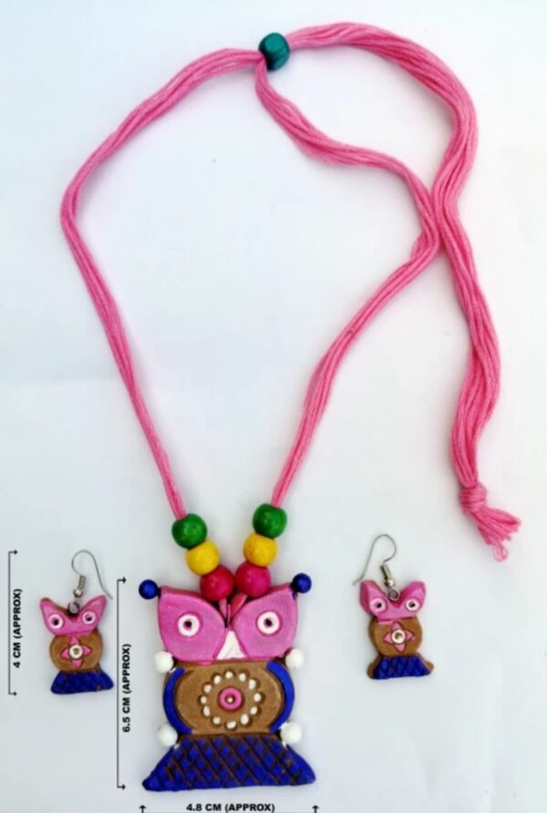 Terracotta Pink Jewel Set - Image 3