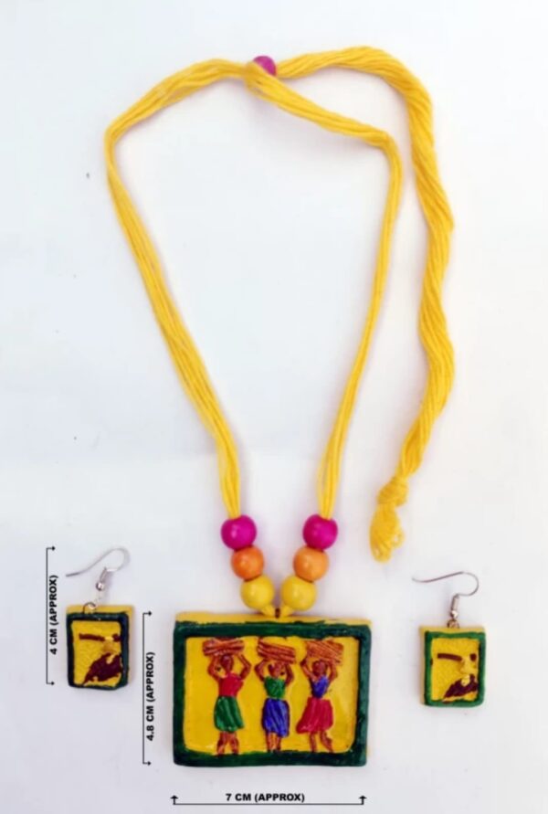 Terracotta Yellow Jewel Set - Image 3