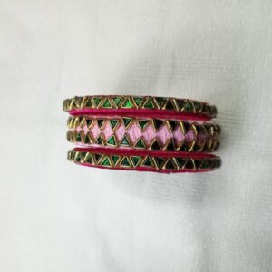 Silk Thread Bangle Set for Women