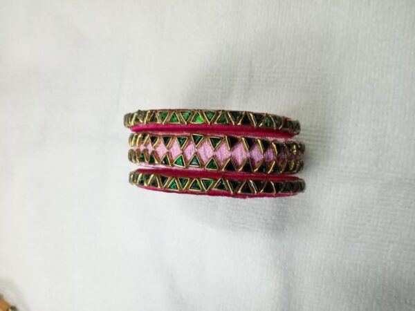 Silk Thread Bangle Set for Women