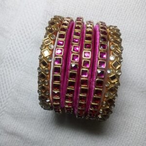 silk thread bangle set