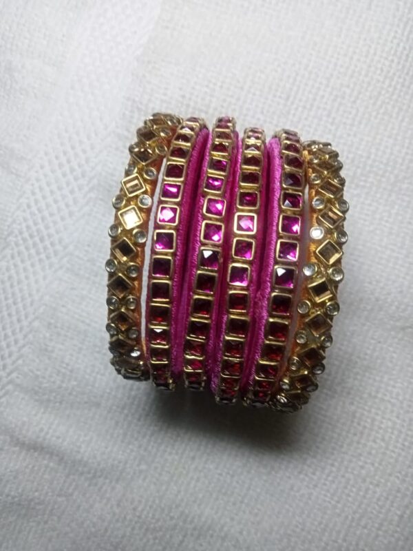 silk thread bangle set