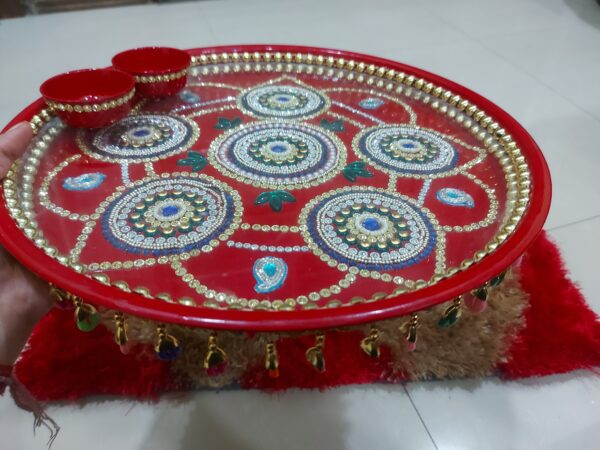 Decorative pooja thali - Image 4