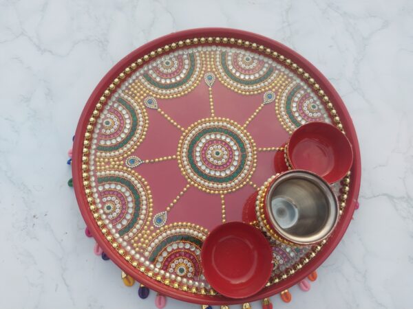 Decorative pooja thali
