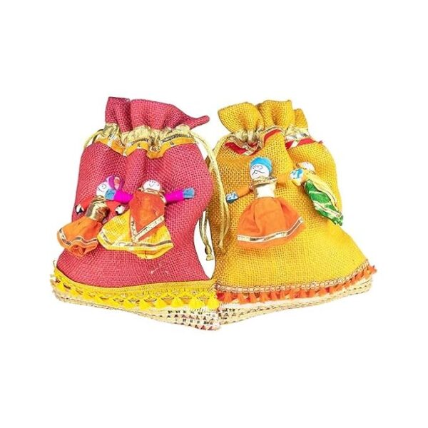 KhushnumaGic Handmade Jute Potli Bag - Image 2