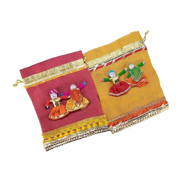 KhushnumaGic Handmade Jute Potli Bag - Image 3