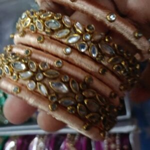 Silk thread bangles for Women