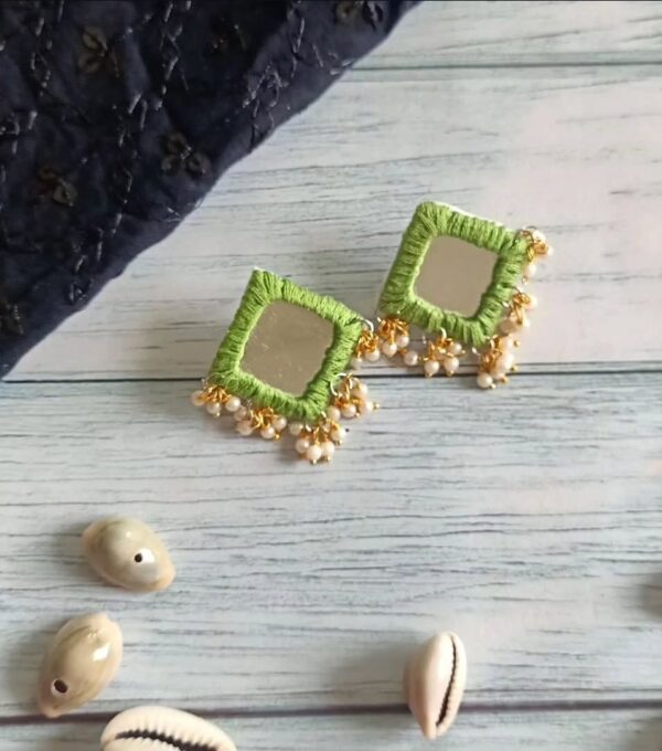 mirror earrings