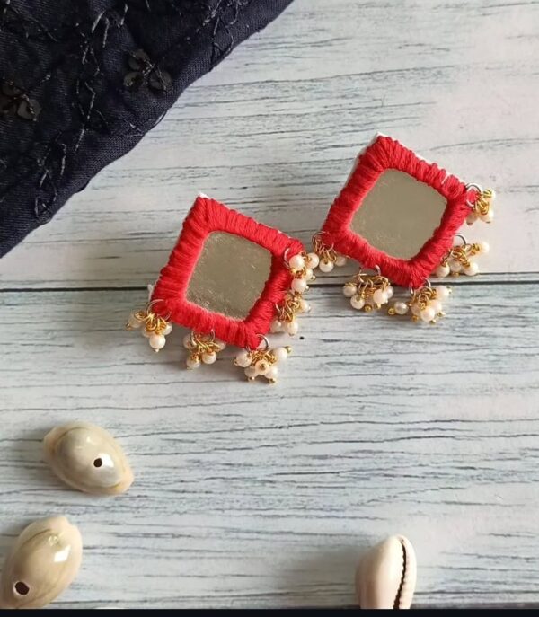 mirror earrings