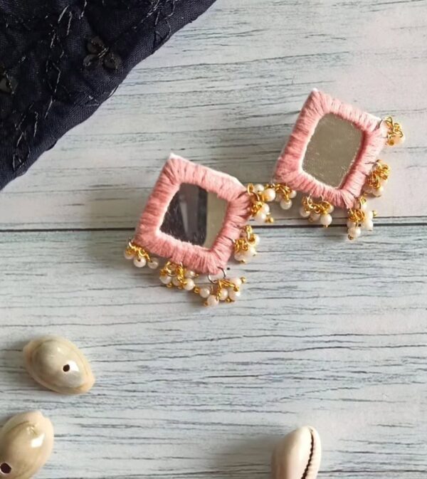 mirror earrings