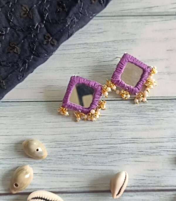 mirror earrings
