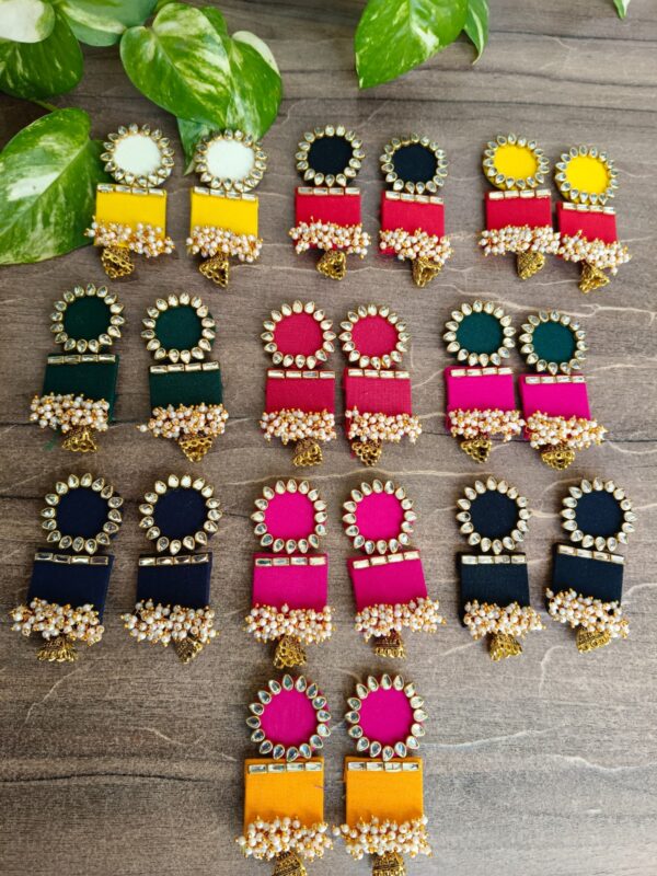 fabric earrings